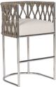 Vanguard® Furniture Vanguard Vree Jake Ivory/Polished Stainless Steel Bar Stool-0