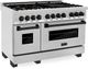ZLINE Autograph Edition 48" Satin Stainless Steel Pro Style Dual Fuel Range-1