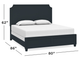 Bassett® Furniture Ventura Harbor Blue King Panel Bed-1