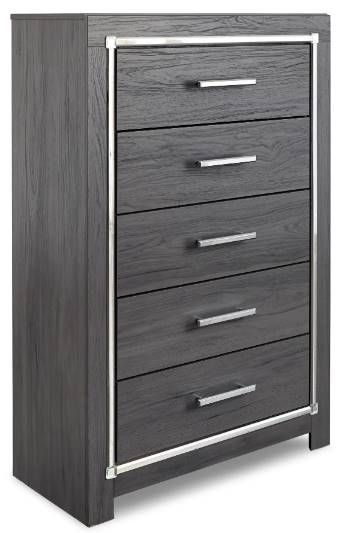 Signature Design by Ashley® Lodanna 4-Piece Gray Queen Storage Panel Bed Set-4