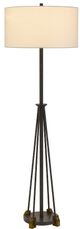 Cal® Lighting & Accessories Bellewood Textured Bronze/White Floor Lamp-1