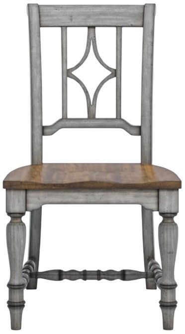 Flexsteel® Plymouth 2-Piece Distressed Graywash Dining Chair Set-3