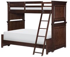 Legacy Kids Teen Canterbury Warm Cherry Twin/Full Youth Bunk Bed