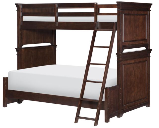 Legacy Kids Teen Canterbury Warm Cherry Twin over Full Youth Bunk Bed-0