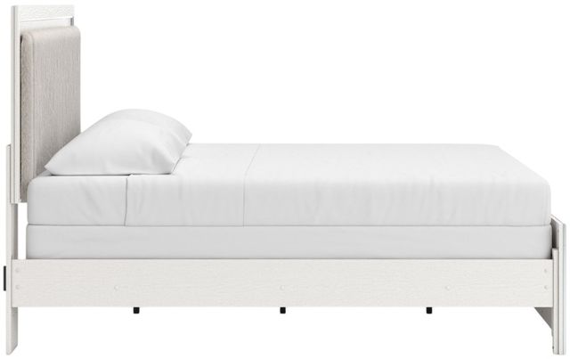 Signature Design by Ashley® Zuraleus White King Panel Bed with Upholstered Headboard-3
