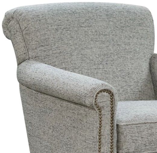 Creek Side Customs Customizable Jakson Swivel Glider with Nailhead Trim-1