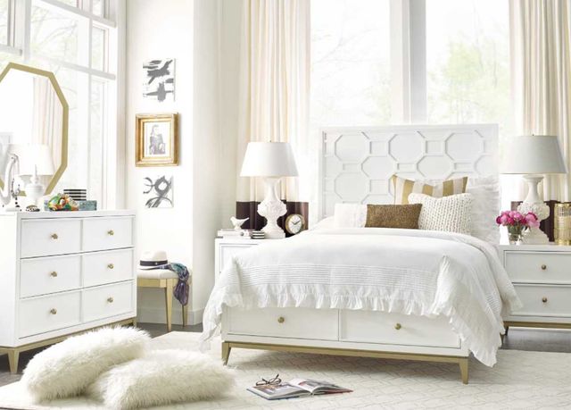 Legacy Classic Chelsea by Rachael Ray White Full Youth Panel Storage Bed-2