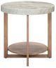 Liberty Furniture Danby Alabaster End Table with Nutmeg Base-3