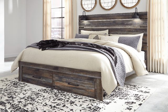 Signature Design by Ashley® Drystan Brown King Panel Headboard-4