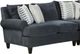 Fusion Furniture 7005 Elise 3-Piece Ink L-Shaped Sectional-1