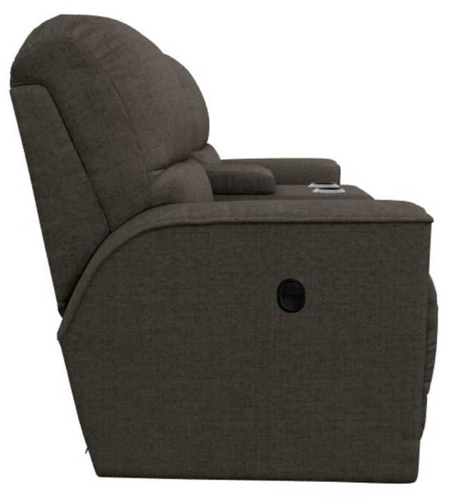 La-Z-Boy® Cade Smoke Manual Reclining Loveseat with Console-3
