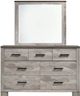 Elements International Millers Cove Gray Dresser and Mirror-1