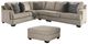 Signature Design by Ashley® Bovarian 2-Piece Stone Sectional with Ottoman-0