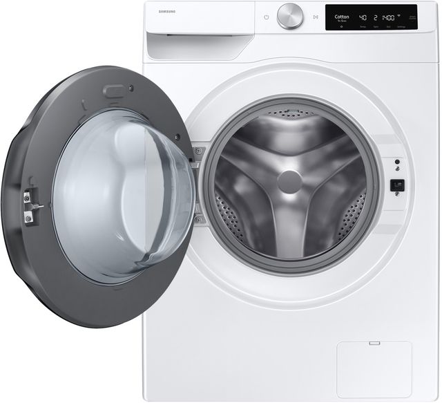 Samsung 2.5 Cu. Ft. White Smart Dial Front Load Washer with Super Speed Wash and Steam-1