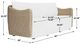 Uttermost® Sunset Oatmeal/Oyster White Fabric/Wicker Outdoor Sofa-4