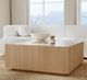 Classic Home Layne Natural 42" Square Coffee Table-1