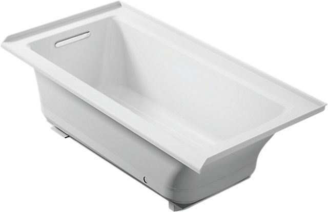 KOHLER® Archer® Ice Gray 60" x 30" Alcove Heated Bubble Massage™ Air Bath - Left Drain-0