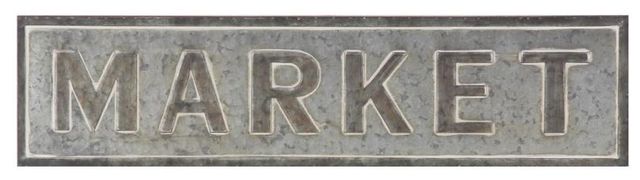 Deco Marche Gray Sign Wall Decor-0