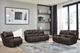 New Classic® Home Brookings Charcoal Manual Reclining Console Loveseat-1