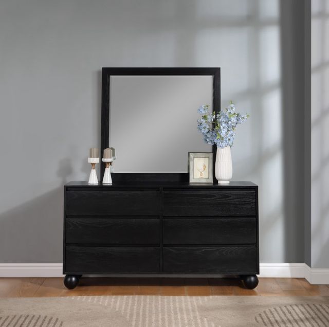 Meridian Furniture Kent Black Mirror-4