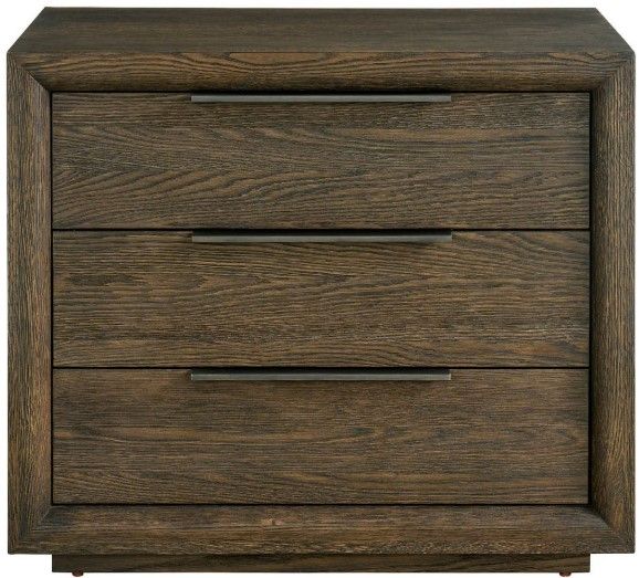 Universal Explore Home™ Modern Sable Plinth Nightstand-2