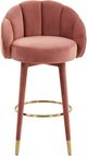 TOV Furniture Myla Salmon Swivel Bar Stool-3