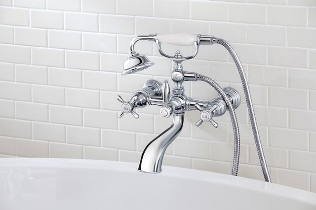 Moen® Weymouth™ Chrome Two-Handle Tub Filler with Hand Shower-2