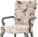 Olliix by Madison Park Ivory Multi Arnau Goose Neck Arm Chair-2