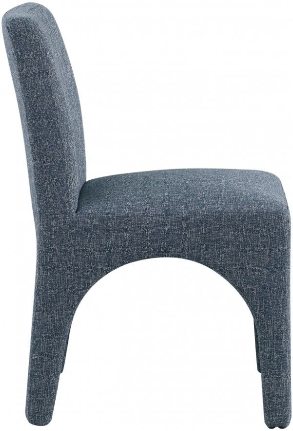 Meridian Furniture Gramercy Blue Upholstered Dining Side Chair-2