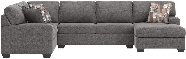 Signature Design by Ashley® Seyler Lane 3-Piece Graystone Sleeper Right Arm Facing Sectional and Chaise-2