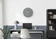 Monarch Specialties Inc. Grey 12" Analog Wall Clock with White Numbers-1
