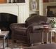 Flexsteel® Customizable Bexley Leather Chair with Nailhead Trim-1