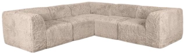 Furniture of America® Nappi Taupe L-Shape Sectional-0