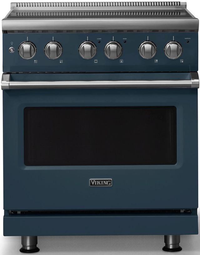 Viking® 5 Series 30" Squall Pro Style Electric Range with Polished Chrome Trim-0