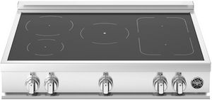 Front view of the Bertazzoni Master Series 36" Stainless Steel Induction Rangetop