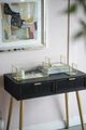 A & B Home 3-Piece Gold Glass Box Set-5