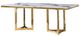 VIG Furniture Modrest Loomis Gold/White Dining Table-2