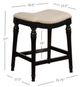 Powell® Lockhart Beige/Black Big and Tall Counter Stool-2