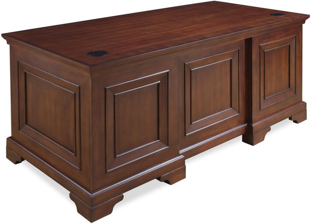 aspenhome® Richmond Brown Burgundy 66" Executive Desk-1