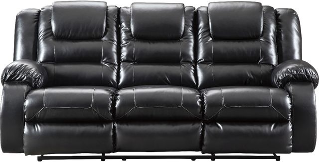 Signature Design by Ashley® Vacherie Black Reclining Sofa-1