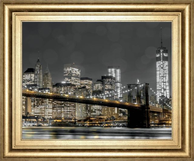 Classy Living Frank, A New York Lights Wall Art-0