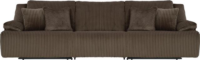Signature Design by Ashley® Top Tier 3-Piece Chocolate Manual Reclining Small-Spaced Sectional-0
