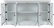 Jofran Inc. Carrington Brushed White Large Breakfront Cabinet-2