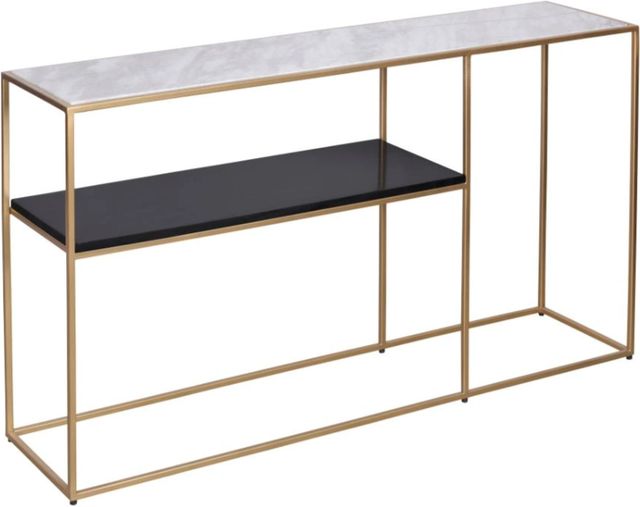 Moe's Home Collection Mies Black/Gold/White Console Table-0