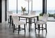 Furniture of America® Sabro White Rectangular Counter Table with Black Base-1