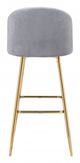 Zuo® Cozy Gray Bar Chair-3
