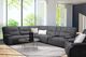 Parker House® Gladiator 6-Piece Cobalt Power Reclining L-Shape Sectional with Power Adjustable Headrests-1