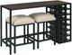 Hammary® Mackintosh 3-Piece Brown Wine Console Table Set with Black Base-0