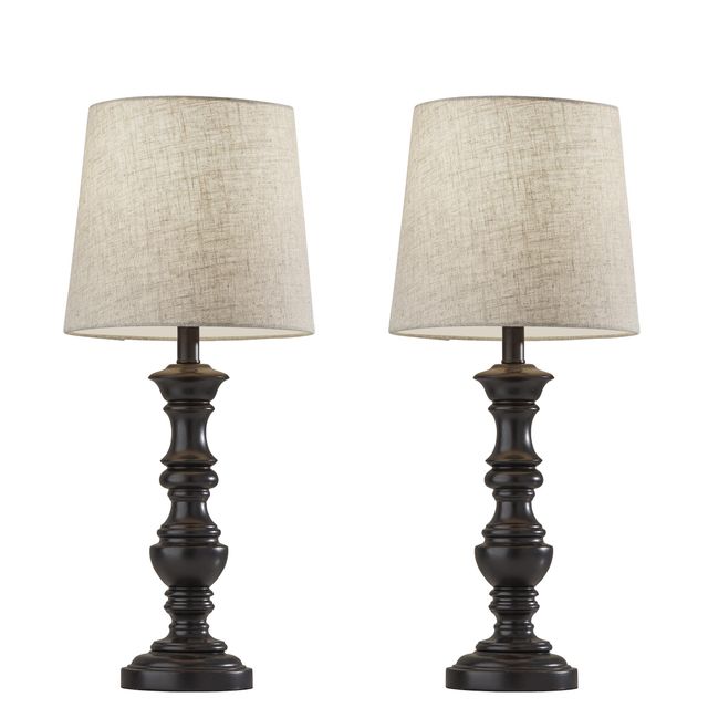 Adesso® Robert Black 2 Piece Table Lamp Bonus Pack-0