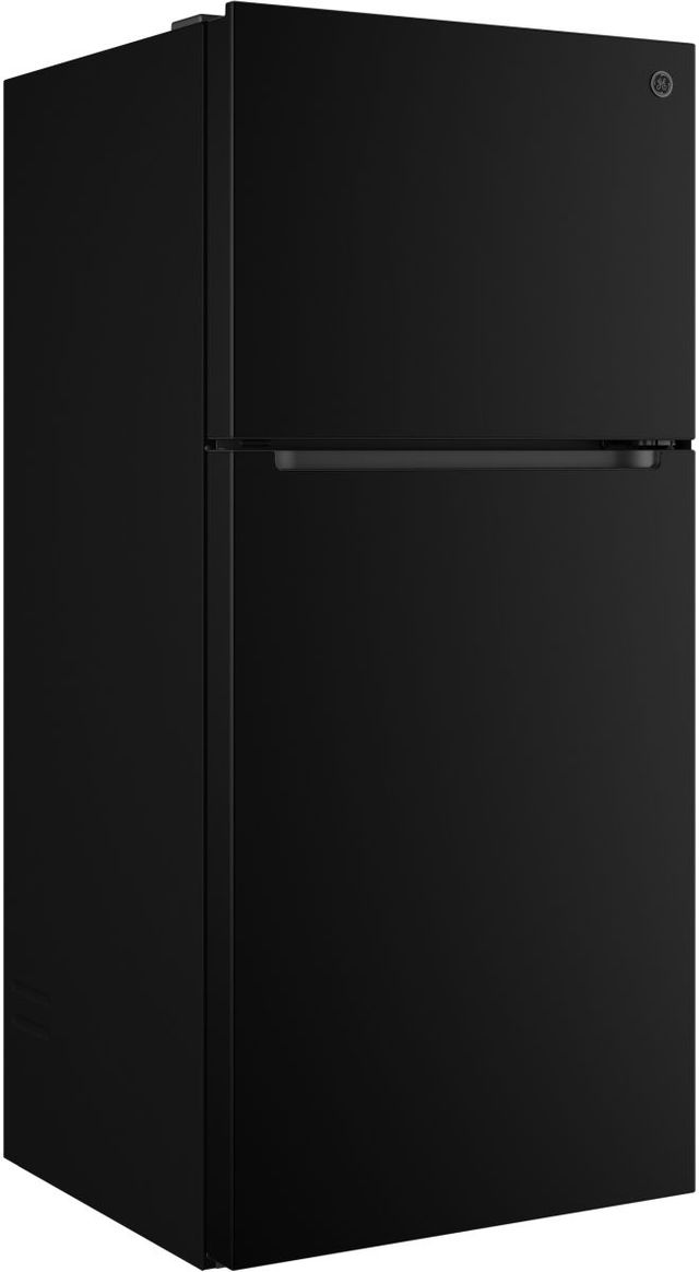 GE® 30" 21 Cu. Ft. Black Garage Ready Top Freezer Refrigerator-2